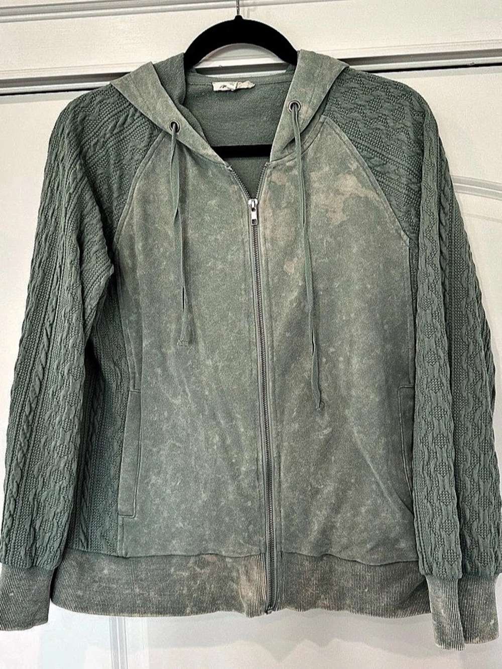 Mystree Hooded Zip Jacket Mint Green Women’s Small